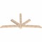 Ekena Millwork Alberta Smooth Timber Gable Bracket, Douglas Fir, 108"W x 54"H x 3 1/2"D x 5 1/2"F, 12/12 Pitch GBW108X54X0406ALB00SDF - alternate 2